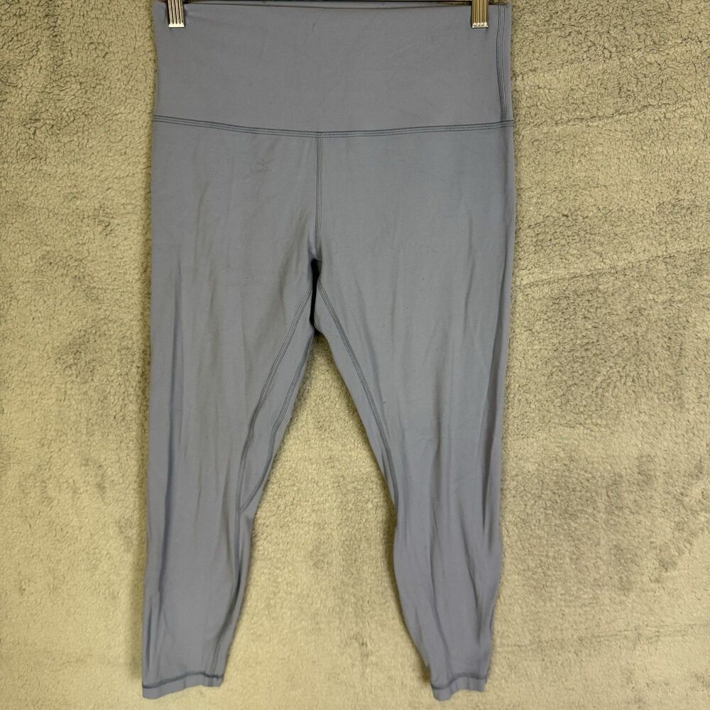 Lululemon Leggings Womens 10 Blue Cast Align‎ Gym Workout Casual Pants 25"